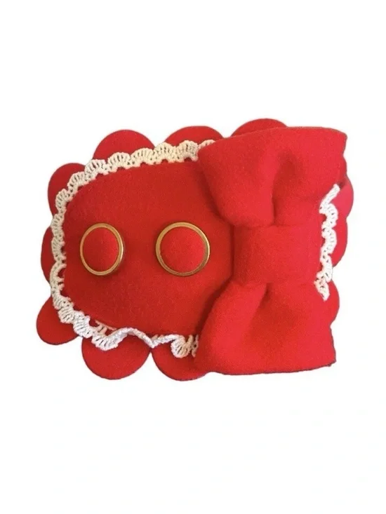 Pettigirl Red Headband Hair Accessory Party Christmas Holiday Valentines Ages 4+ - Picture 3 of 6